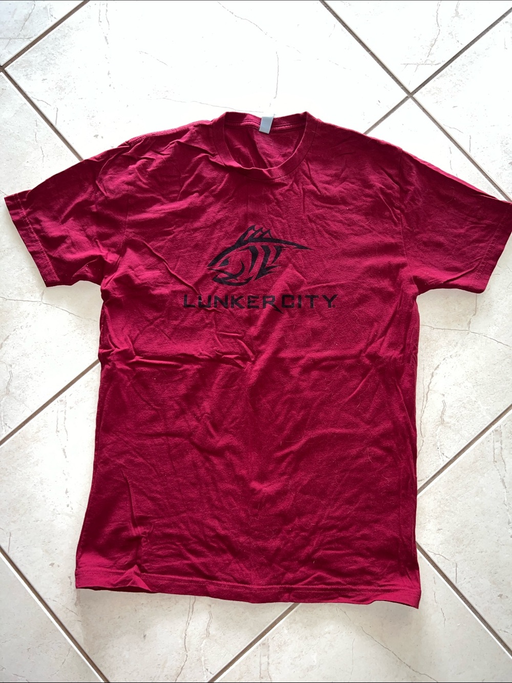 Men’s T-Shirt - Burgundy Logo Tee